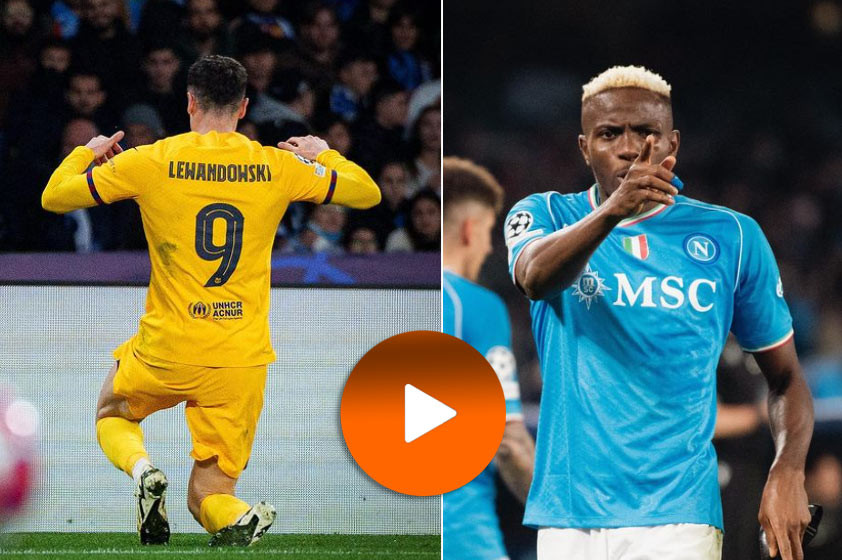 VIDEO: Neapol remizoval s Barcelonou. Na zásah Lewandowskeho odpovedal Osimhen