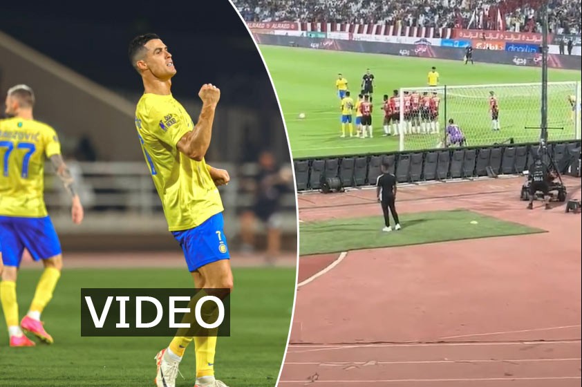Cristiano Ronaldo pri priamom kope zostrelil nič netušiaceho kameramana