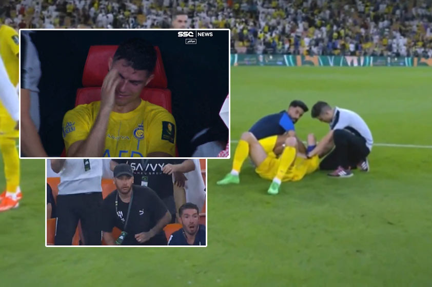VIDEO: Ronaldo plakal po prehre vo finále pohára. Neymar si na tribúne užíval skandovanie mena Messiho