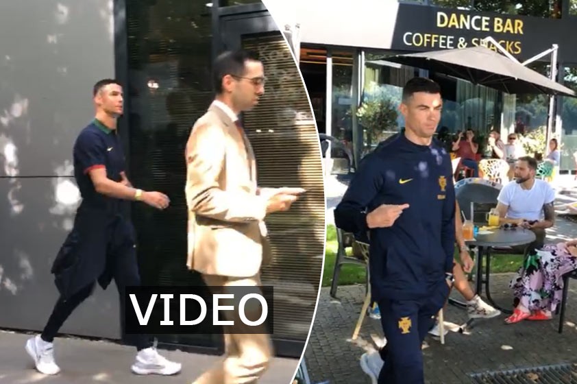 Cristiano Ronaldo na prechádzke po Bratislave. V hlavnom meste spôsobil obrovský ošiaľ