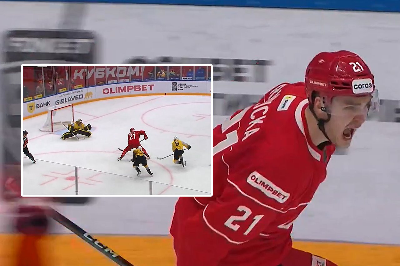 VIDEO: Adam Ružička ohúril v play-off KHL úžasným gólom v oslabení
