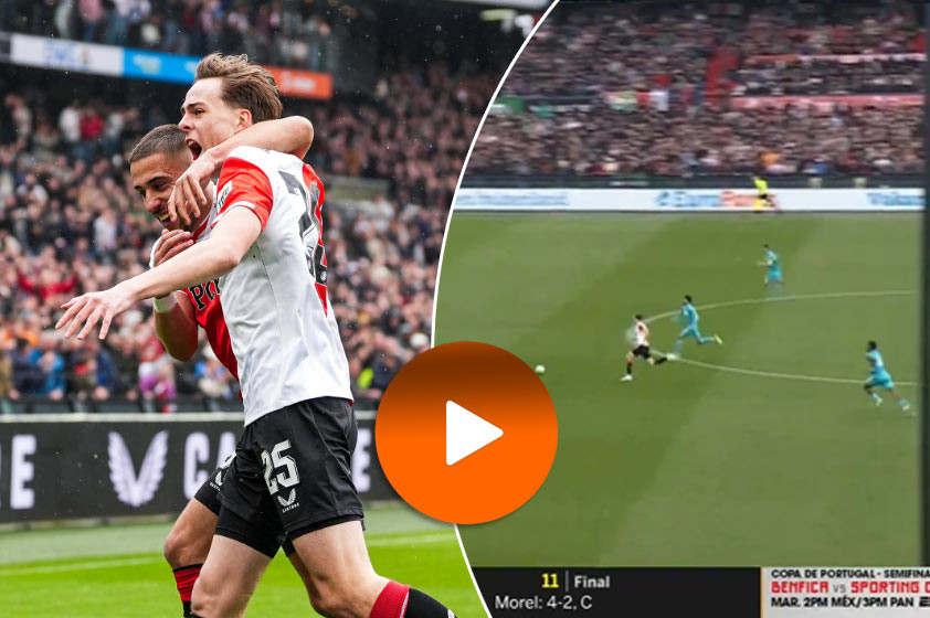 VIDEO: 18-ročný Leo Sauer strelil druhý gól v Eredivisie za slávny Feyenoord Rotterdam