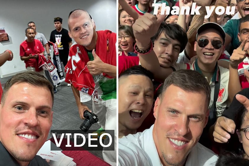 Martin Škrtel spôsobil v Singapure ošiaľ. Dav fanúšikov čakal na fotku s legendou Liverpoolu