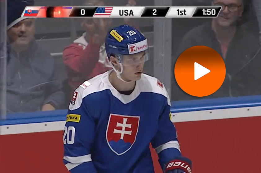 VIDEO: Fantastická gólová akcia Juraja Slafkovského proti USA