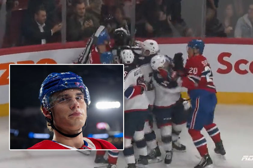 VIDEO: Juraj Slafkovský neváhal. Slovenský mladík sa zapojil do bitky v NHL