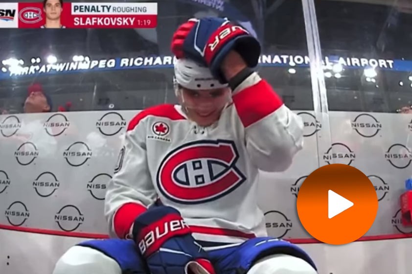 VIDEO: Juraj Slafkovský si získal ďalších fanúšikov Montrealu. Stačilo urobiť jeden hit