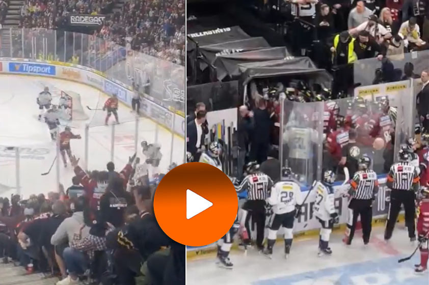 VIDEO: Šialenstvo v českom play-off. Po likvidačnom faule sa hráči pobili v tuneli