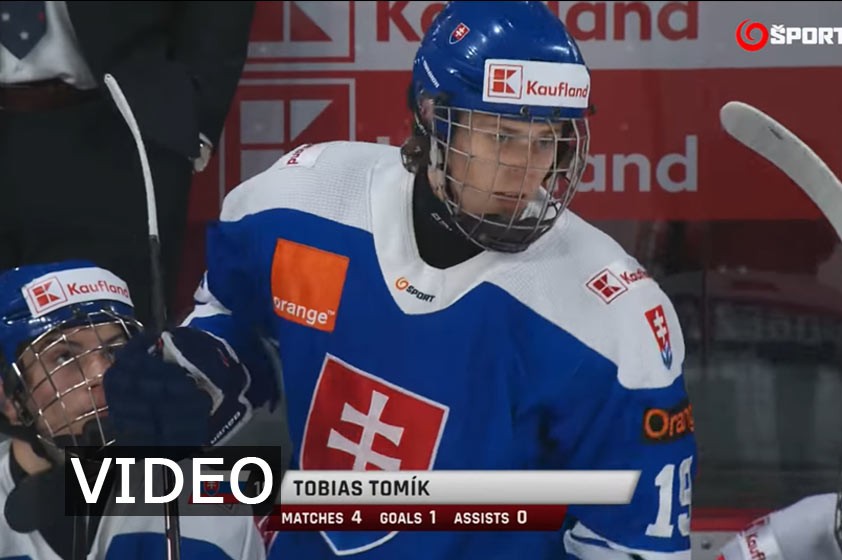 Tobias Tomík druhým najmladším strelcom histórie Hlinka Gretzky Cupu