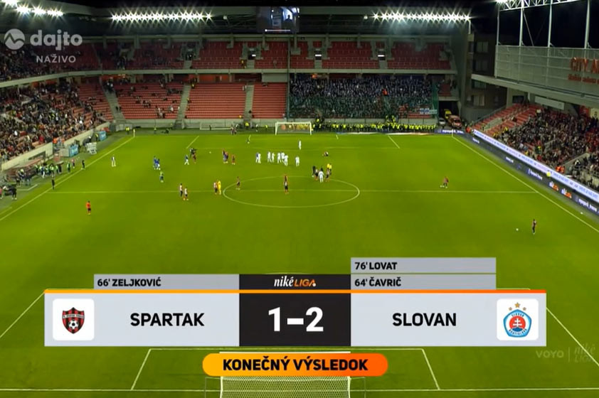 VIDEO: Slovan Bratislava v prestížnom derby zdolal Spartak Trnava