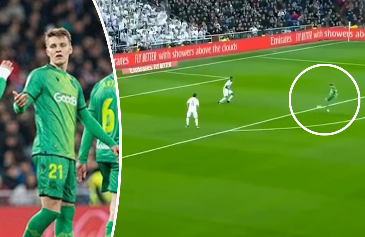 Martin Ödegaard strelil prvý gól na Santiago Bernabéu. Proti Realu Madrid (VIDEO)