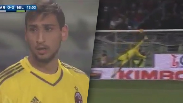 Fantastický zákrok 16-ročného brankára AC Milána v zápase s Carpi (VIDEO)