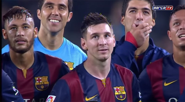 Messi po zápase sledoval video venované na jeho počesť!