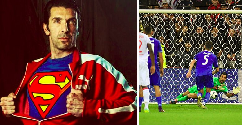 Fantastický Buffon chytil penaltu v zápase Ligy Majstrov proti Lyonu! (VIDEO)