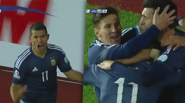 Nekompromisná hlavička Agüera rozhodla o triumfe Argentíny nad Uruguajom (VIDEO)