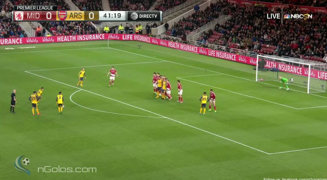 Alexis Sánchez a jeho nechytateľný priamy kop proti Middlesbrough! (VIDEO)