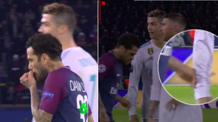 Dani Alves v zápase s Realom Madrid venoval obsah svojho nosa na dres Ronalda! (VIDEO)