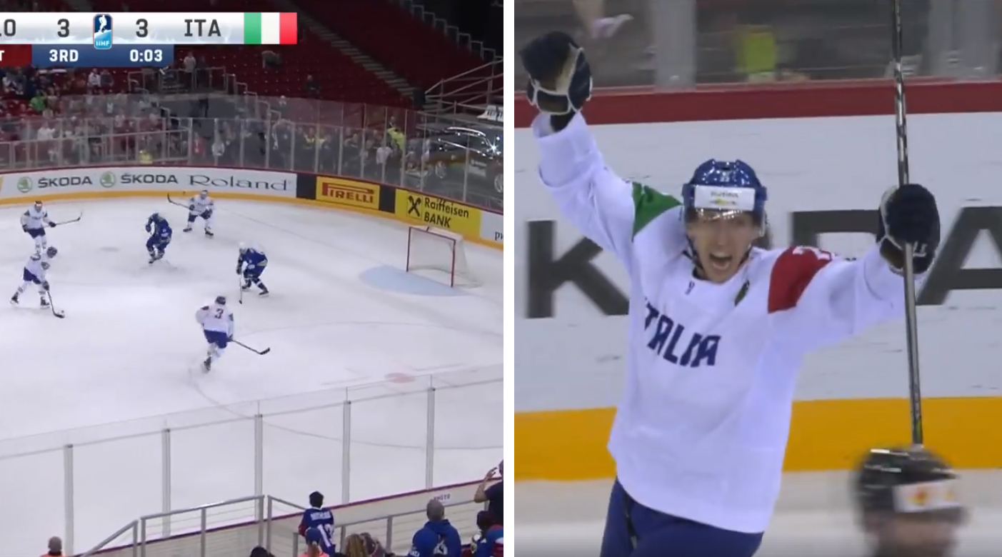 Bizarná situácia v B Kategórii MS v hokeji: Taliansko a aj Slovinsko potrebovalo vyhrať a tak v závere obe mužstvá odvolali brankára! (VIDEO)