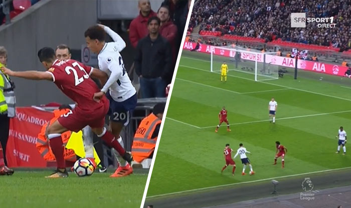Mladík Tottenhamu Dele Alli totálne strápnil Emre Cana v zápase s Liverpoolom! (VIDEO)