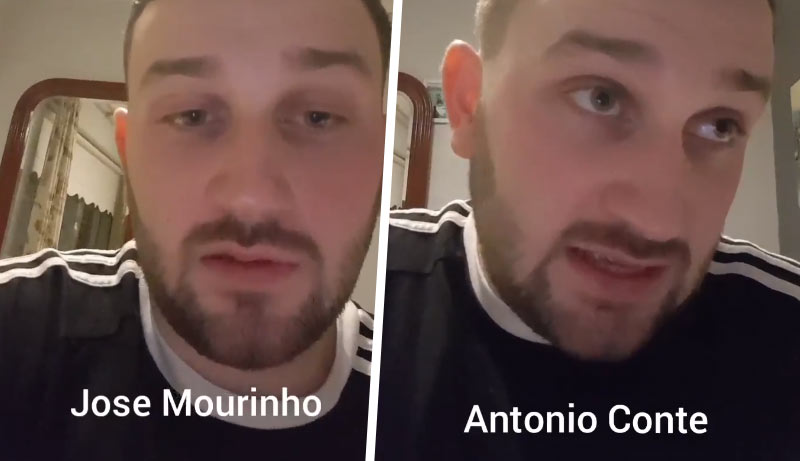 Hit Internetu: Angličan perfektne paroduje Mourinha, Kloppa, Conteho a ďalších! (VIDEO)