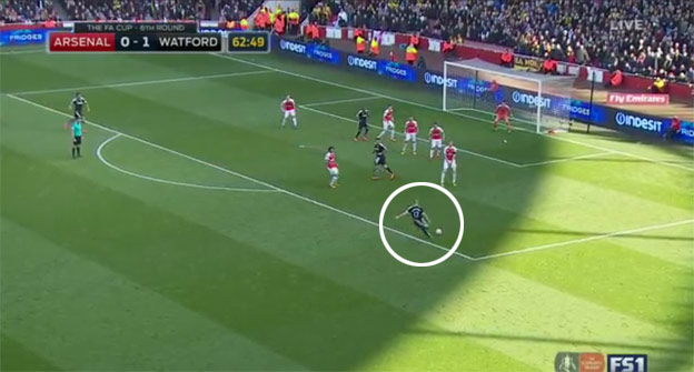 Brankár Arsenalu bez šance! Takáto delovka rozhodla o vypadnúti v FA Cupe s Watfordom! (VIDEO)