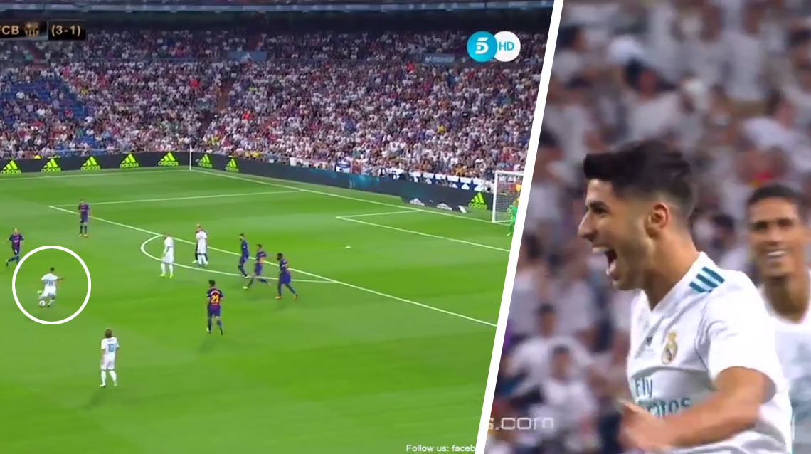 Mladík Marco Asensio je na nezastavenie. Pozrite si jeho fantastický gól v odvete proti Barcelone! (VIDEO)