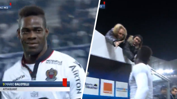 Mario Balotelli dostal proti Bordeaux možno trochu prísnu červenú kartu. Pri odchode do šatne venoval svoj dres fanúšikom! (VIDEO)