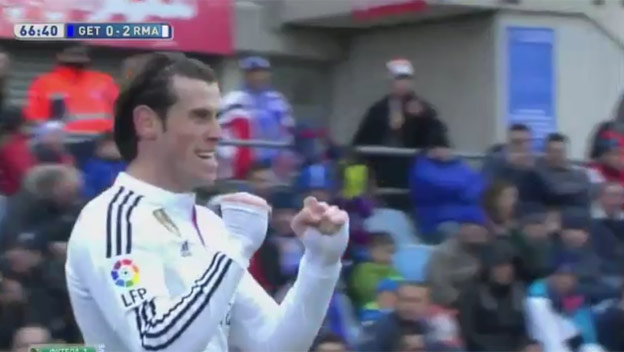 Bale a jeho zakončenie proti Getafe do protipohybu brankára