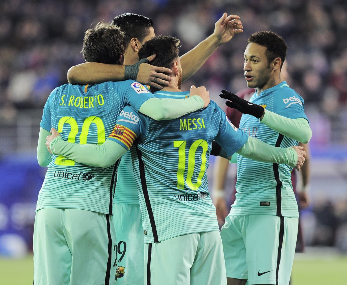 Barcelona suverénne triumfovala nad Eibarom. Gól strelil Messi, Suarez a aj Neymar! (VIDEO)