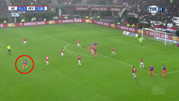 Gólová paráda! Hráč Feyenoordu a jeho bomba z 30-tich metrov! (VIDEO)