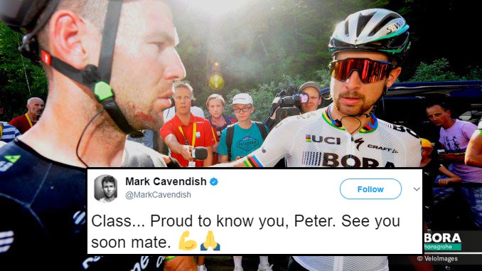 Mark Cavendish reagoval na status Petra Sagana na sociálnej sieti: Si trieda... Som hrdý na to, že ťa poznám!