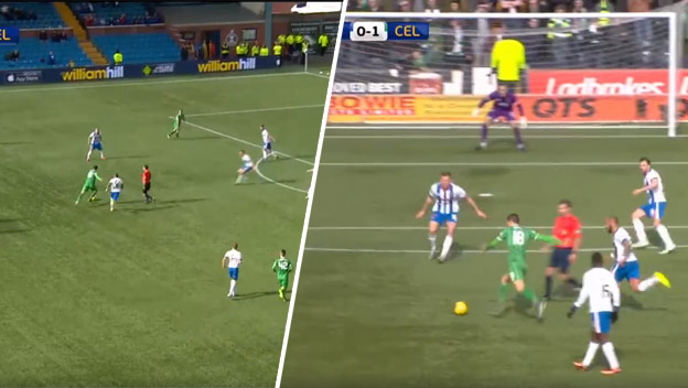 Futbalista Celticu napriahol v 90. minúte z 25 metrov a rozhodol o triumfe nad Kilmarnockom! (VIDEO)