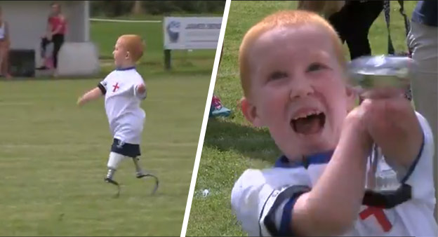 Krásne gesto: Chlapec prišiel o ruky aj nohy, teraz odohral svoj prvý zápas! (VIDEO)