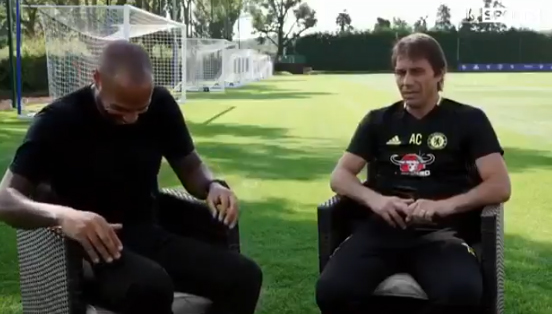 Tréner Chelsea Antonio Conte odpoveďou rozosmial Thierry Henryho: Ak nemá niekto dobrý prístup, radšej ho zabijem! (VIDEO)