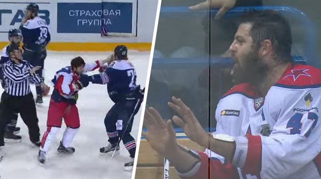 Vo včerajšom finále KHL sa poriadne iskrilo, pozrite si bitku a nebezpečné narazenie o mantinel! (VIDEO)