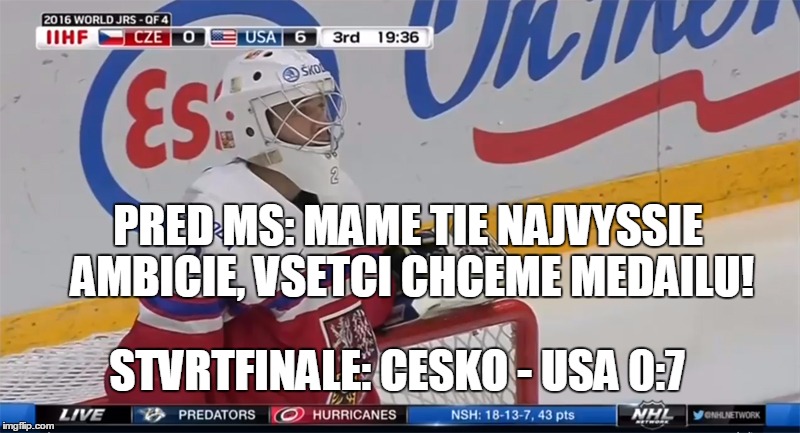 Sebavedomé Česko dopadlo ešte horšie ako my! Američania im dali vo štvrťfinále 7:0 (VIDEO)