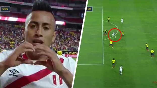 Futbalová lahôdka: Cueva z Peru a jeho krásna otočka pri góle na Copa America! (VIDEO)