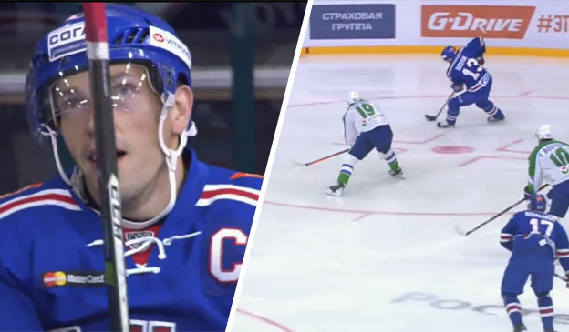 Pavel Datsyuk a jeho parádny prvý gól v drese SKA Petrohrad v KHL (VIDEO)
