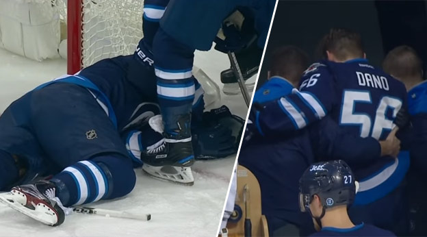 Nepríjemné zranenie Marka Daňa: V zápase s New Jersey dostal hokejkou do oka, dokrvavený zápas nedohral! (VIDEO)