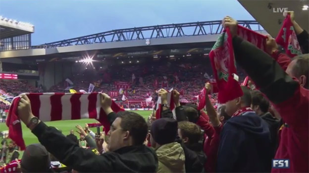 Nádhera: Anfield Road spieva You'll Never Walk Alone pred zápasom s Dortmundom! (VIDEO)