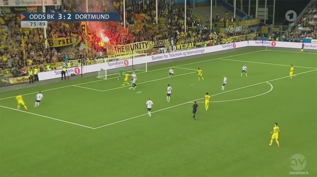 Tomu sa povie obrat: V 33. minúte prehrával Dortmund 0:3, v 85. minúte už vyhrával 4:3 (Zostrih)