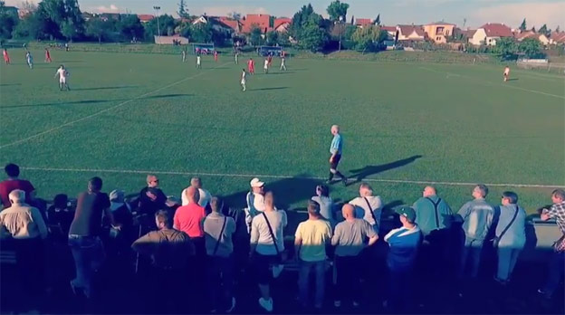 Keď sa dedinský futbalový zápas natočí na letiaci dron! (VIDEO)