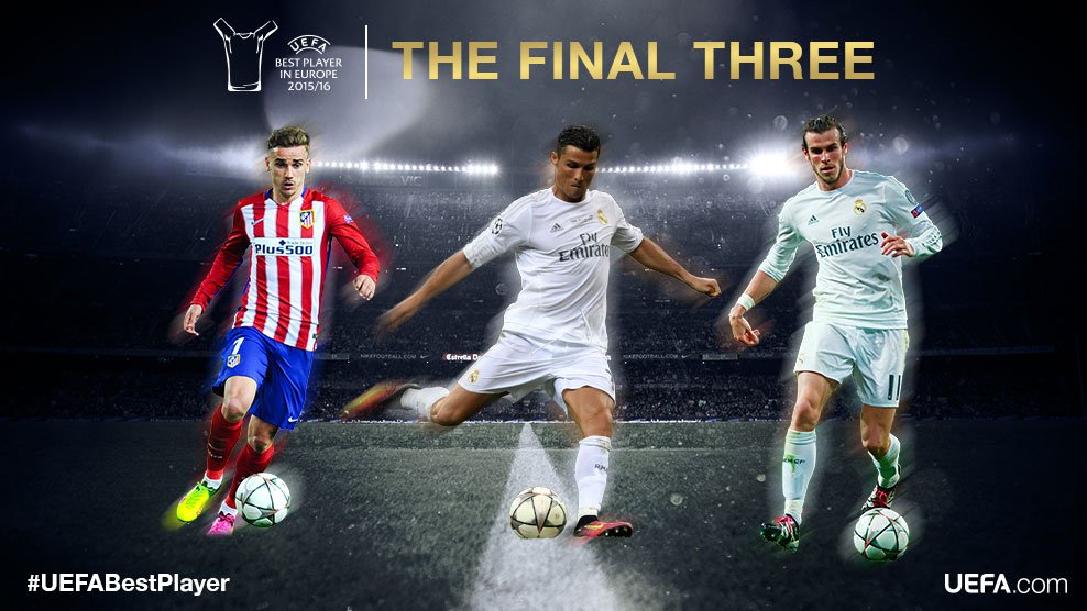 UEFA zverejnila troch adeptov na najlepšieho futbalistu Európy. Chýbajú Messi a aj Suarez!