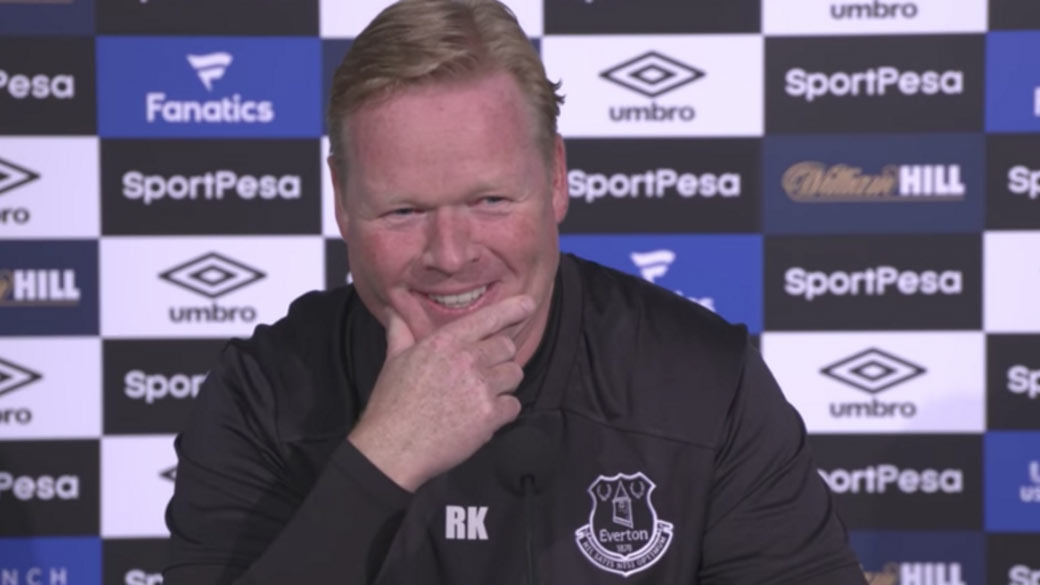Anglický redaktor nevedel vysloviť meno Ružomberka na tlačovke trénera Evertonu Ronalda Koemana! (VIDEO)