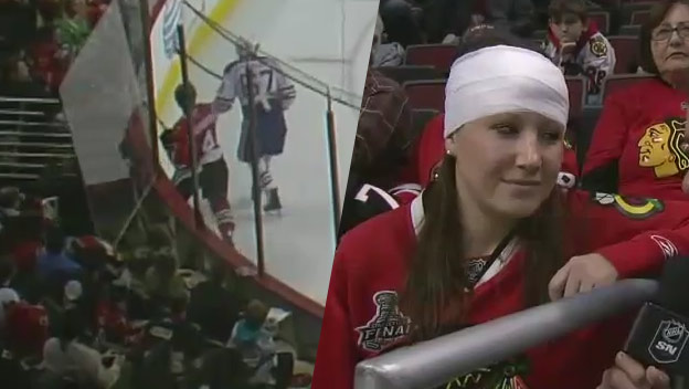 Poriadna smola: Plexisklo rozbilo hlavu fanúšičke, ktorá bola prvý raz na hokeji!