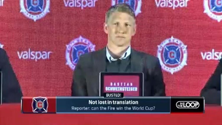 Americký reportér sa spýtal Schweinsteigera, či môže s Chicagom vyhrať Majstrovstvá sveta! (VIDEO)