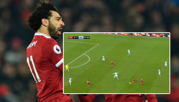 Kto iný? Mohamed Salah pri víťaznom góle preloboval brankára Manchestru z 30-tich metrov! (VIDEO)