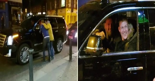 Dvaja mladíci sa na ulici hrali na McGregora. Ten zrazu išiel na svojom luxusnom aute okolo! (VIDEO)