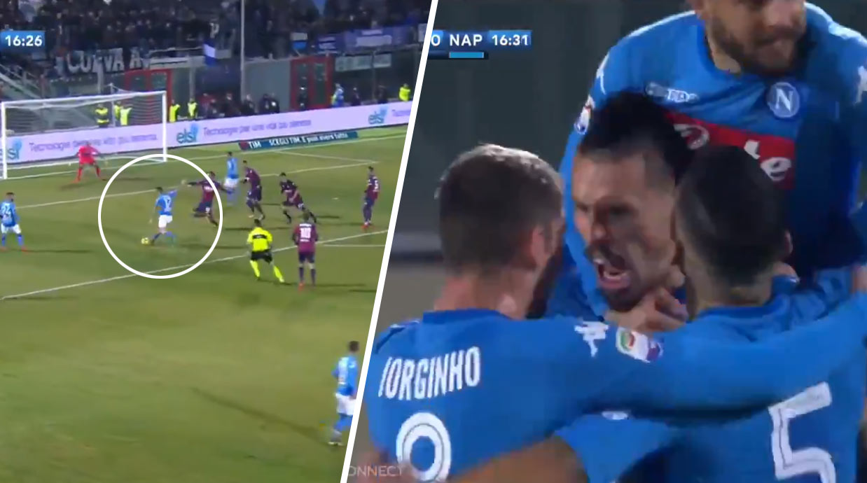Marek Hamšík sa nám strelecky rozbehol. Dnes takto posielal Neapol do vedenia v ligovom zápase s Crotone! (VIDEO)