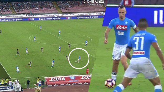 Hamšíkova perfektná prihrávka pri góle Neapola proti AC Milánu (VIDEO)