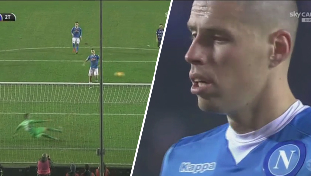 Hamšík kopal proti Atalante dve penalty, druhú trestuhodne prestrelil! (VIDEO)